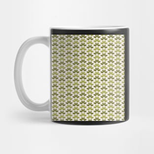 Olive green modern leaves Mug